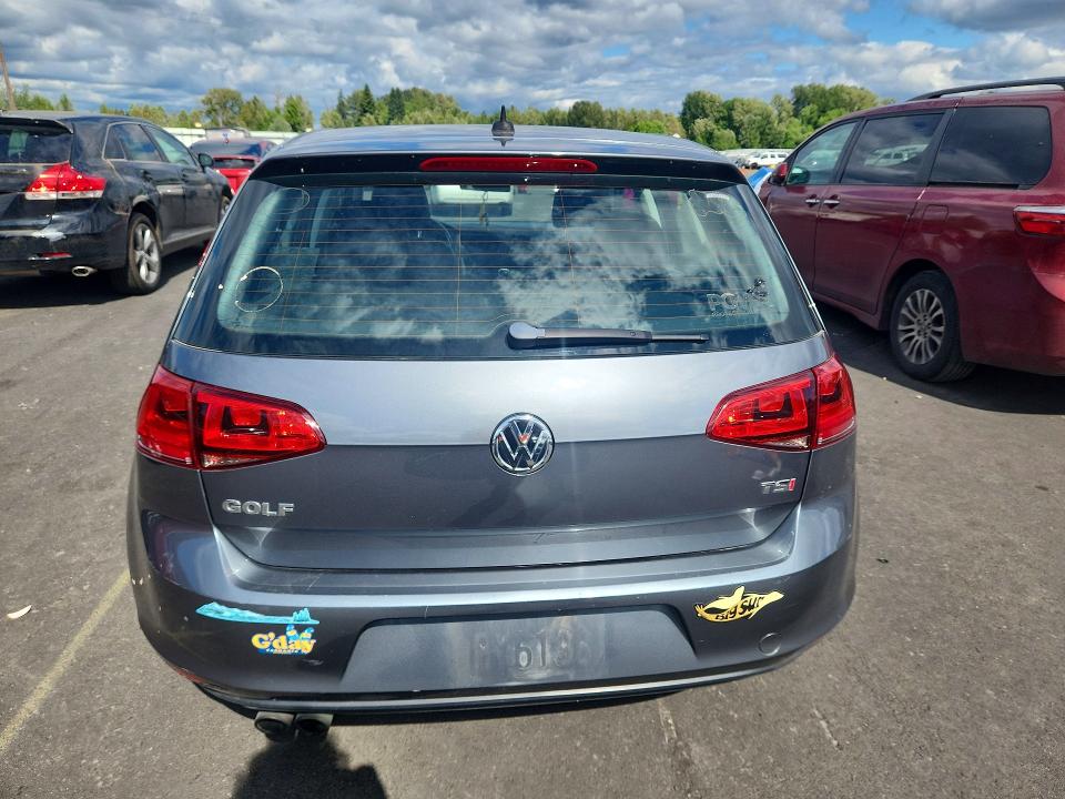 2017 Volkswagen Golf VIN 3VW217AU6HM002972 COPART salvage auction — MECHANICAL, Or - Salvage Title Certificate, sold $125 on 2026-07-29 (photo 6)