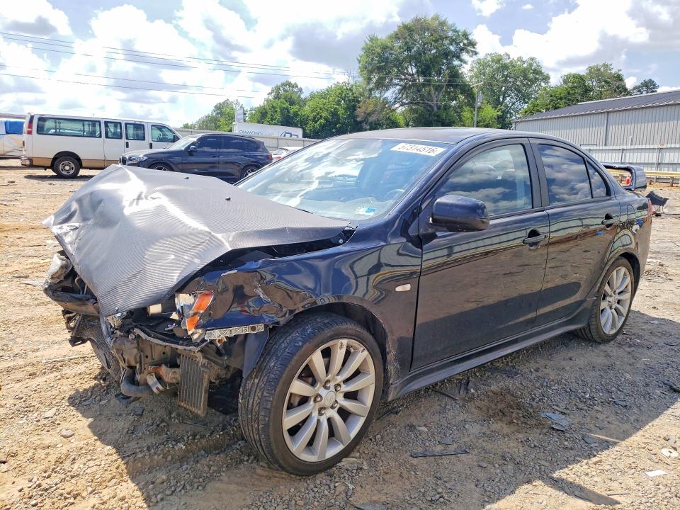 2008 Mitsubishi Lancer VIN JA3AU86U98U025080 COPART salvage auction — FRONT END, Va - Cert Of Title - Salvage, sold $275 on 2026-07-06 (photo 1)