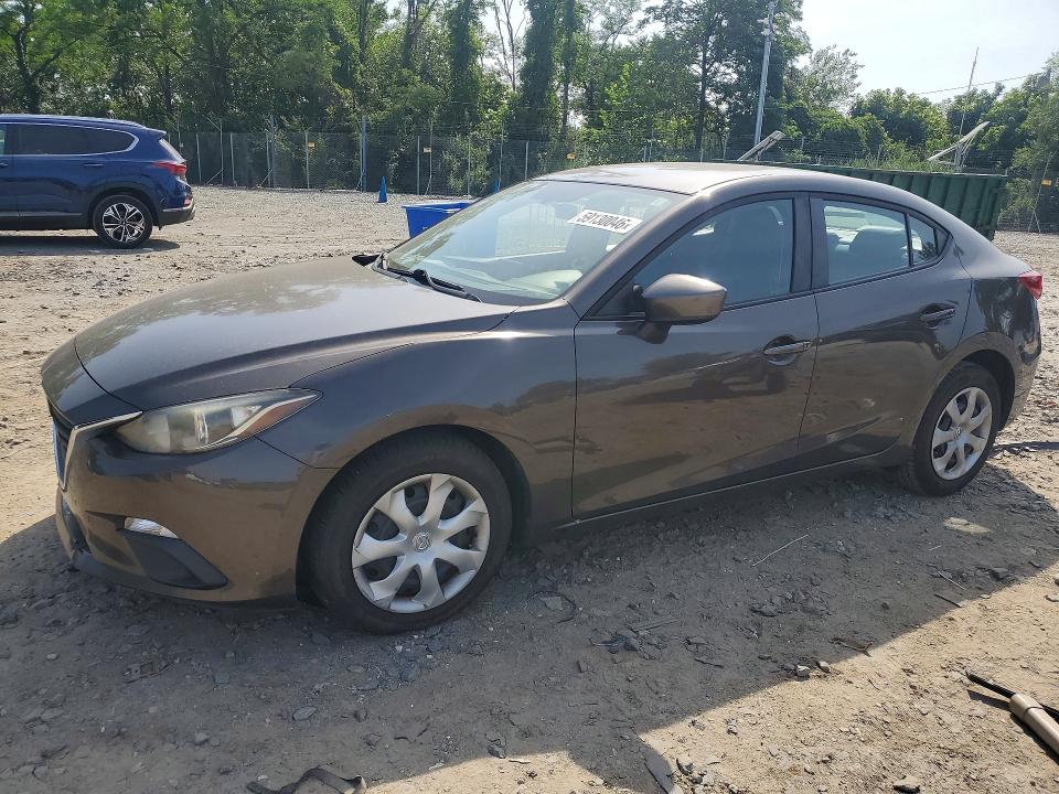 2016 Mazda 3 VIN JM1BM1T77G1334848 COPART salvage auction — FRONT END, Md - Cert Of Salvage < 75% Damage, sold $1,100 on 2026-07-30 (photo 1)