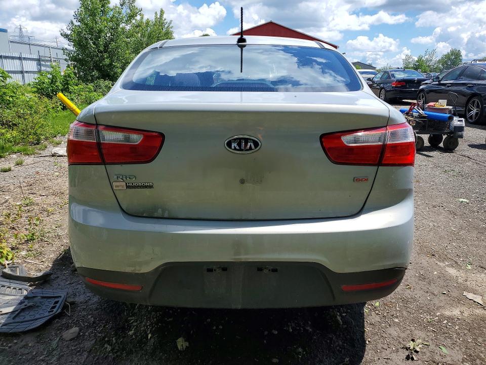 2013 Kia Rio VIN KNADM4A38D6100336 COPART salvage auction — UNDERCARRIAGE, On - Permit No Brand - Unfit, sold $250 on 2026-07-02 (photo 6)