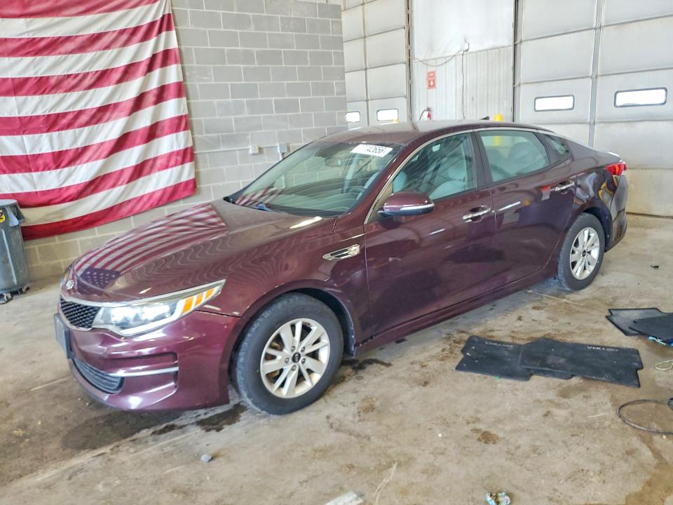 2016 Kia Optima VIN 5XXGT4L32GG115792 COPART salvage auction — MINOR DENT/SCRATCHES, Mo - Certificate Of Title, sold $875 on 2026-07-07 (photo 1)