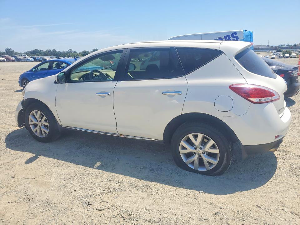 2014 Nissan Murano VIN JN8AZ1MUXEW404395 COPART salvage auction — FRONT END, Ca - Salvage Certificate, sold $450 on 2026-07-09 (photo 2)