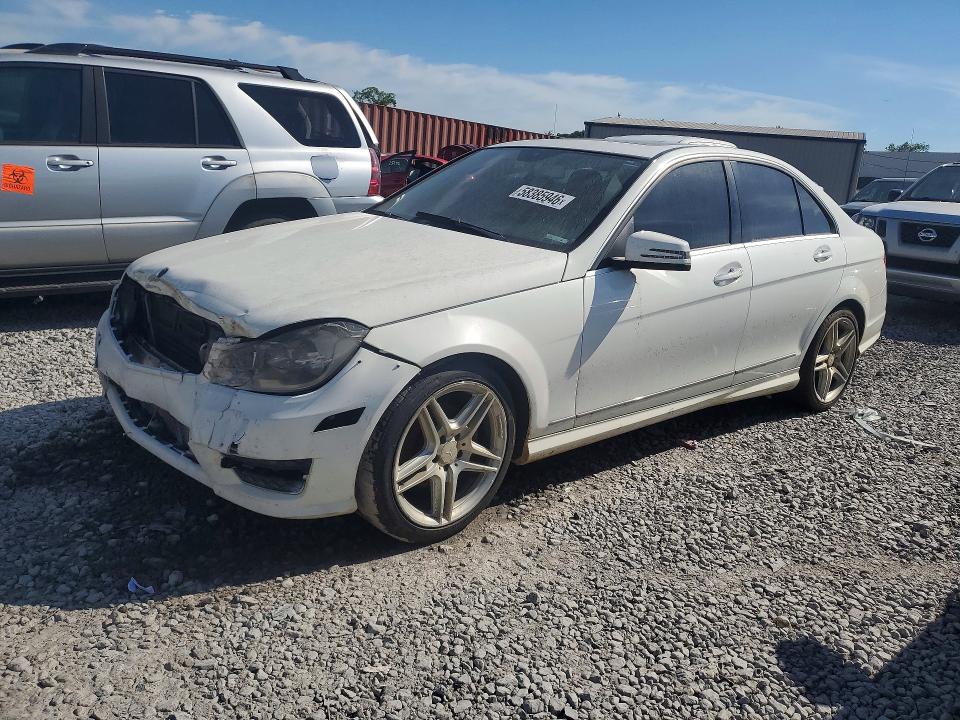 2014 Mercedes-benz C-klasse VIN WDDGF4HB4ER305701 COPART salvage auction — FRONT END, Al - Certificate Of Title, sold $325 on 2026-07-28 (photo 1)