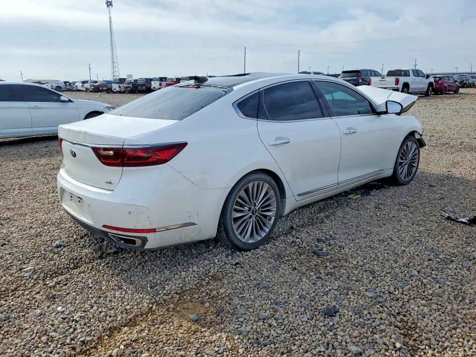 2018 Kia Cadenza VIN KNALC4J14J5101630 COPART salvage auction — FRONT END, Tx - Salvage Vehicle Title, sold $925 on 2026-07-07 (photo 3)