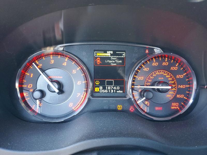 2016 Subaru Wrx VIN JF1VA1E66G9804451 COPART salvage auction — FRONT END, Nv - Salvage Title (P), sold $6,500 on 2026-07-09 (photo 9)