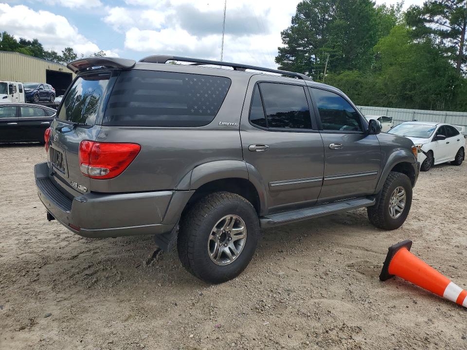 2007 Toyota Sequoia VIN 5TDBT48A27S278409 COPART salvage auction — MINOR DENT/SCRATCHES, NC - SALVAGE CERTIFICATE OF TITLE, sold $3,300 on 2026-07-31 (photo 3)