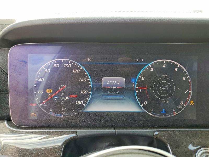 2018 Mercedes-benz E-klasse amg VIN WDDZF6EB6JA384807 COPART salvage auction — FRONT END, Salvage Title, sold $1,100 on 2026-07-24 (photo 9)