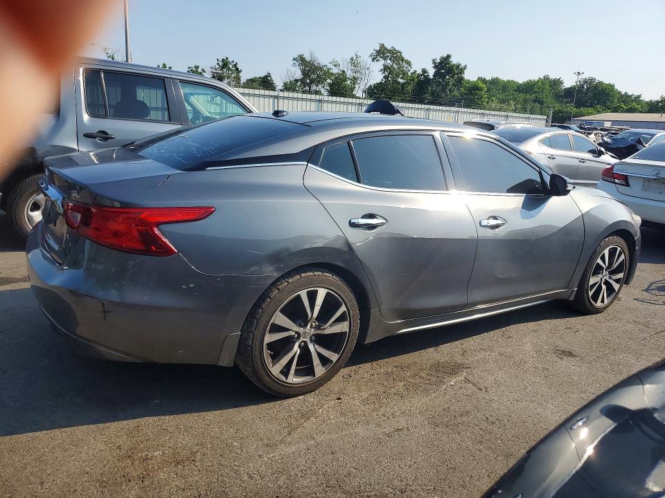 2017 Nissan Maxima VIN 1N4AA6AP1HC395791 COPART salvage auction — WATER/FLOOD, Pa - Cert Of Salvage-W=Flood Veh, sold $2,100 on 2026-07-09 (photo 3)
