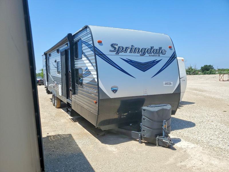 2019 Keystone Springdale VIN 4YDT38B26K3101494 COPART salvage auction — HAIL, TX - SALVAGE VEHICLE TITLE, sold $8,200 on 2026-08-20 (photo 1)