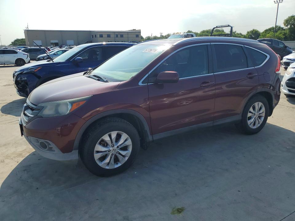 2012 Honda Cr-v VIN 5J6RM3H72CL036736 COPART salvage auction — REAR END, Tx - Salvage Vehicle Title, sold $3,250 on 2026-07-02 (photo 1)