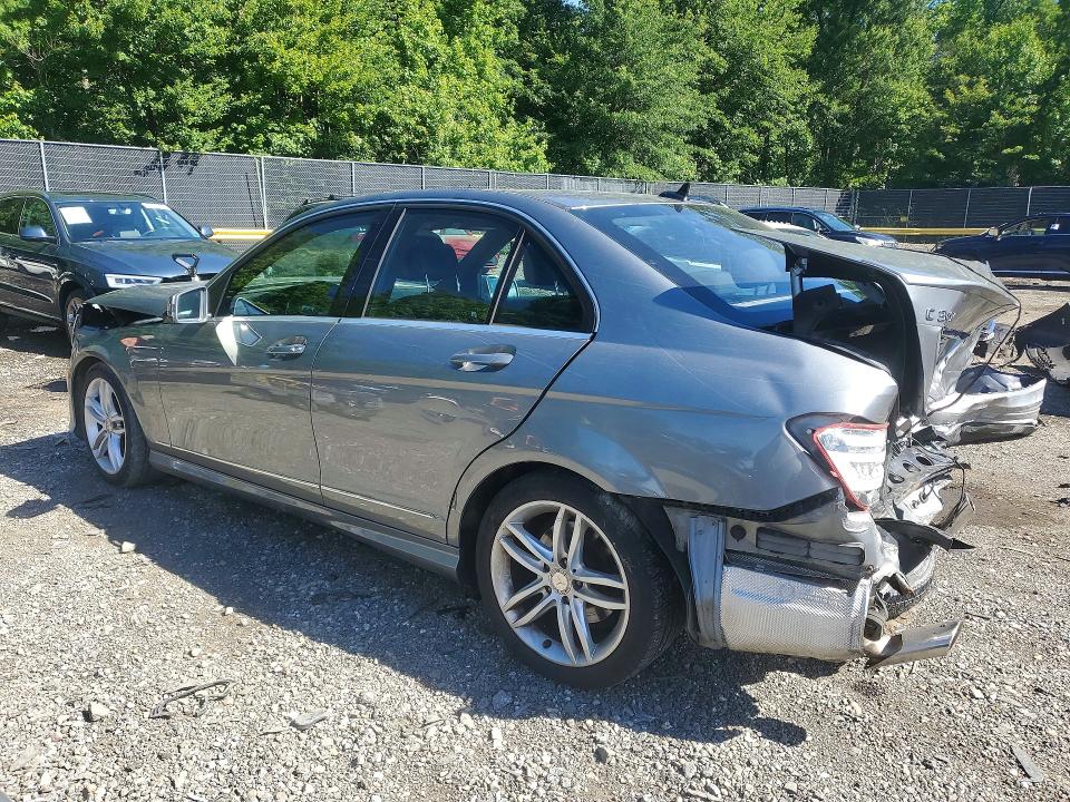 2012 Mercedes-benz VIN WDDGF8BB7CR204164 COPART salvage auction — REAR END, Md - Cert Of Salvage > 75% Damage, sold $600 on 2026-07-24 (photo 2)