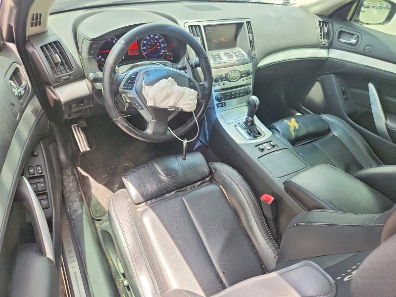2009 Infiniti G VIN JNKCV66E79M724907 COPART salvage auction — FRONT END, Tx - Salvage Vehicle Title, sold $2,600 on 2026-07-17 (photo 8)