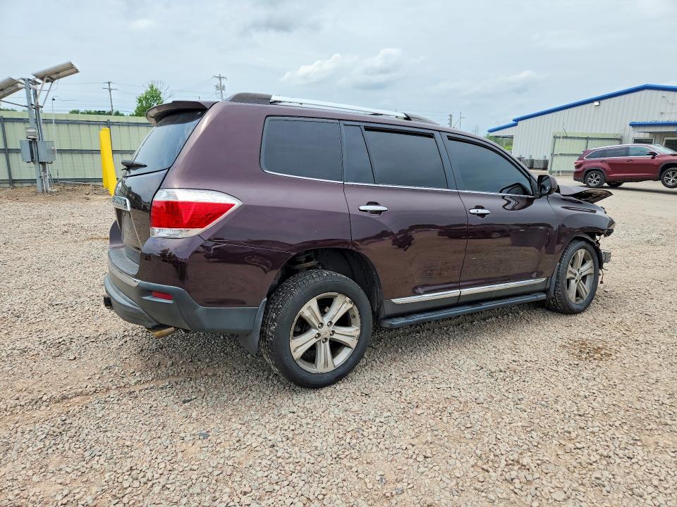 2012 Toyota Highlander VIN 5TDDK3EHXCS133507 COPART salvage auction — FRONT END, Ny - Mv-907A Salvage Certificate, sold $450 on 2026-07-13 (photo 3)