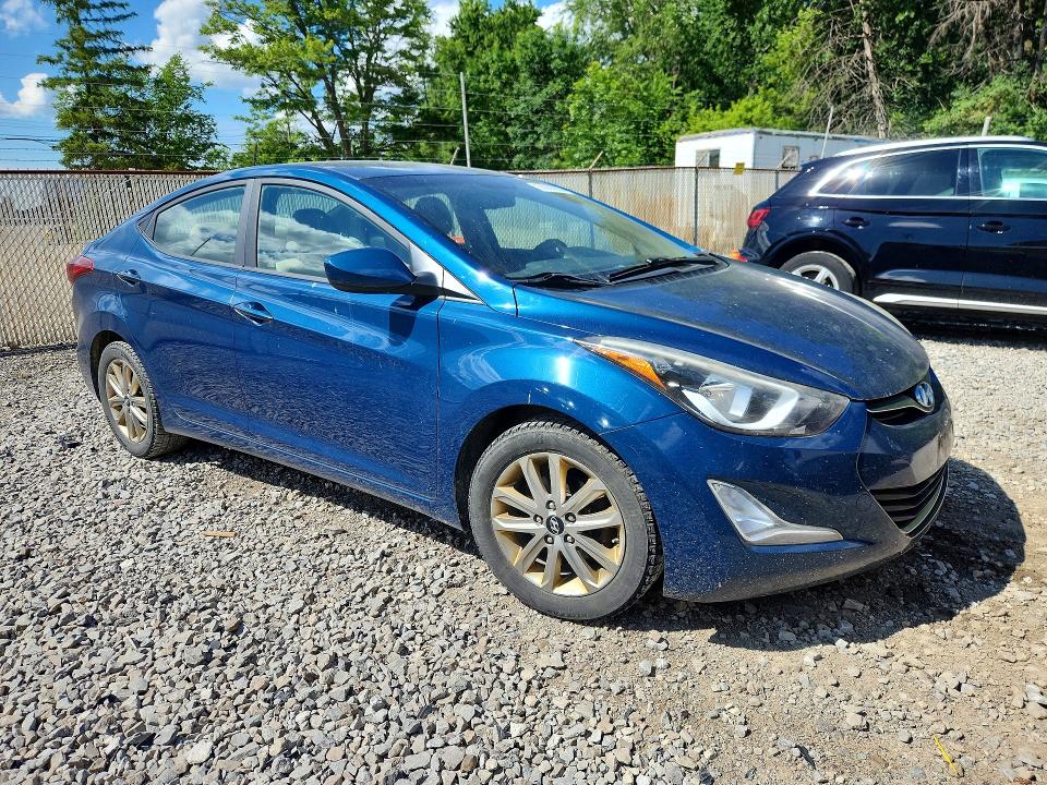 2014 Hyundai Elantra VIN KMHDH4AEXEU030159 COPART salvage auction — MINOR DENT/SCRATCHES, Oh - Certificate Of Title, sold $275 on 2026-07-08 (photo 4)