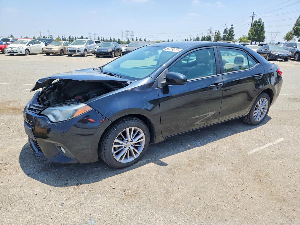 2014 Toyota Corolla VIN 5YFBURHE9EP168069 COPART salvage auction — REAR END, Ca - Salvage Certificate, sold $2,500 on 2026-07-02 (photo 1)
