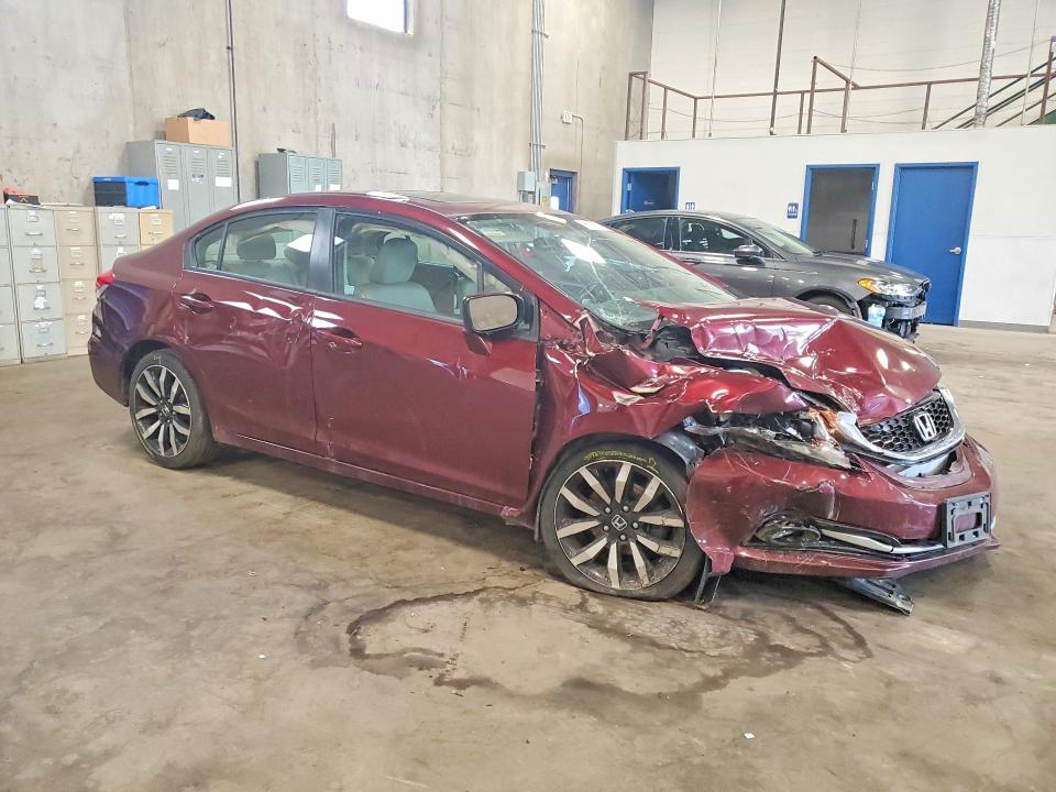 2015 Honda Civic VIN 19XFB2F92FE023818 COPART salvage auction — FRONT END, Mn - Cert Of Title-Salvage, sold $825 on 2026-07-02 (photo 4)