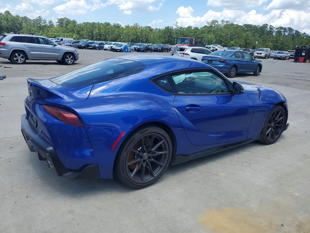 2026 Toyota Supra VIN WZ1DB0G02TW072032 COPART salvage auction — Front End, GA - CERT OF TITLE-SALVAGE, sold $25,750 on 2026-08-10 (photo 3)