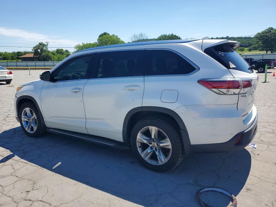 2015 Toyota Highlander VIN 5TDDKRFH5FS155842 COPART salvage auction — REAR END, Tn - Certificate Of Title (P), sold $9,800 on 2026-07-29 (photo 2)