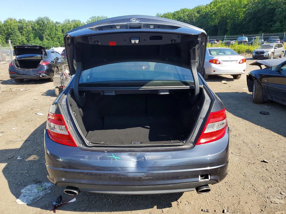 2009 Mercedes-benz C-klasse VIN WDDGF56X89R058466 COPART salvage auction — REAR END, Md - Cert Of Salvage > 75% Damage, sold $650 on 2026-07-28 (photo 6)
