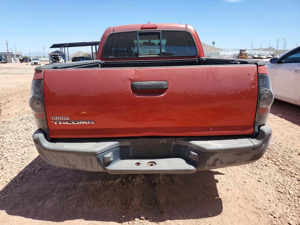 2010 Toyota Tacoma VIN 5TETX4CN3AZ705934 COPART salvage auction — FRONT END, Az - Cert Of Title - Salvage, sold $3,350 on 2026-07-09 (photo 6)