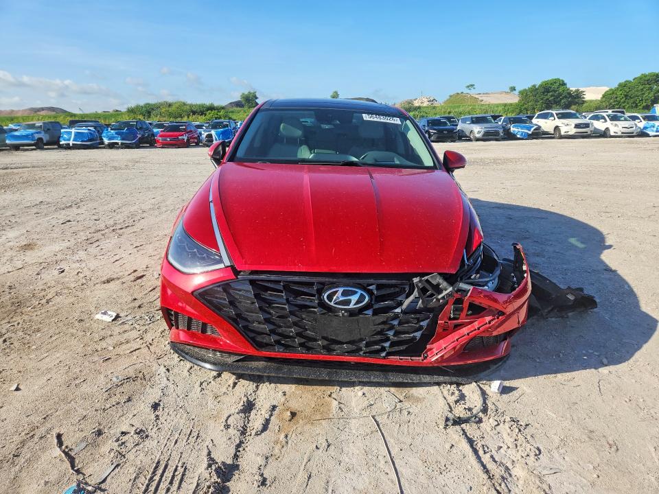 2020 Hyundai Sonata VIN 5NPEH4J22LH018030 COPART salvage auction — FRONT END, Fl - Certificate Of Destruction, sold $15 on 2026-07-30 (photo 5)