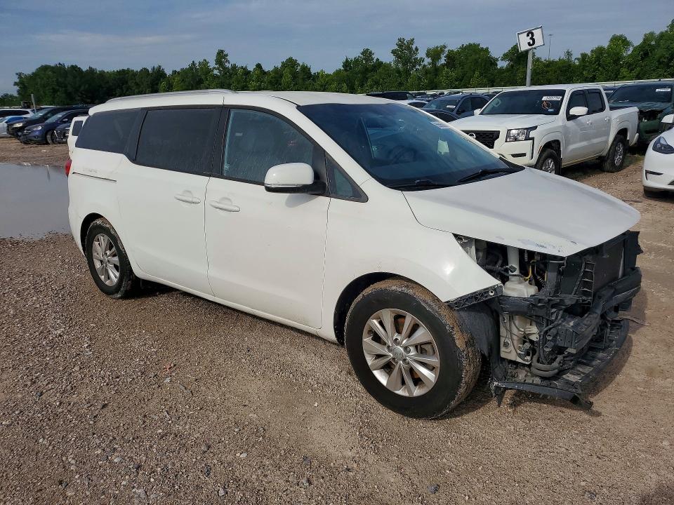 2015 Kia SEDONA VIN KNDMB5C12F6021404 COPART salvage auction — FRONT END, TX - CERTIFICATE OF TITLE, sold $1,500 on 2026-07-07 (photo 4)