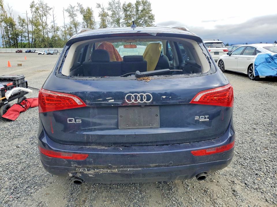 2011 Audi Q5 VIN WA1CFAFPXBA011259 COPART salvage auction — REAR END, Wa - Vehicle Cert Of Ownership-Titl, sold $300 on 2026-07-27 (photo 6)
