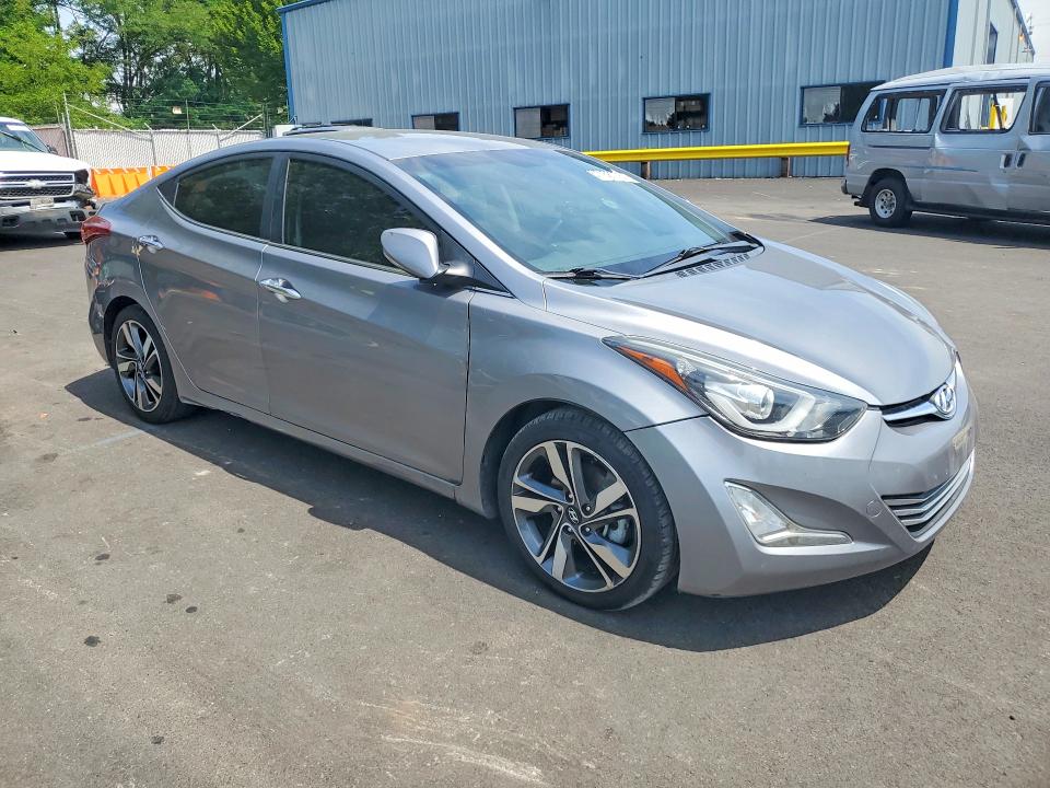 2014 Hyundai Elantra VIN KMHDH4AE4EU105194 COPART salvage auction — SIDE, Or - Salvage Title Certificate, sold $1,850 on 2026-07-29 (photo 4)