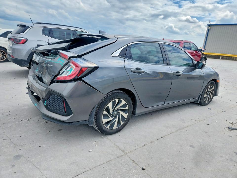 2017 Honda Civic VIN SHHFK7H20HU222861 COPART salvage auction — REAR END, Tx - Salvage Vehicle Title, sold $175 on 2026-07-24 (photo 3)