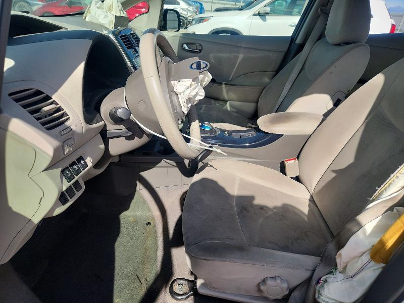 2012 Nissan Leaf VIN JN1AZ0CP9CT027044 COPART salvage auction — FRONT END, UT - SALVAGE CERTIFICATE, sold $150 on 2026-07-28 (photo 7)