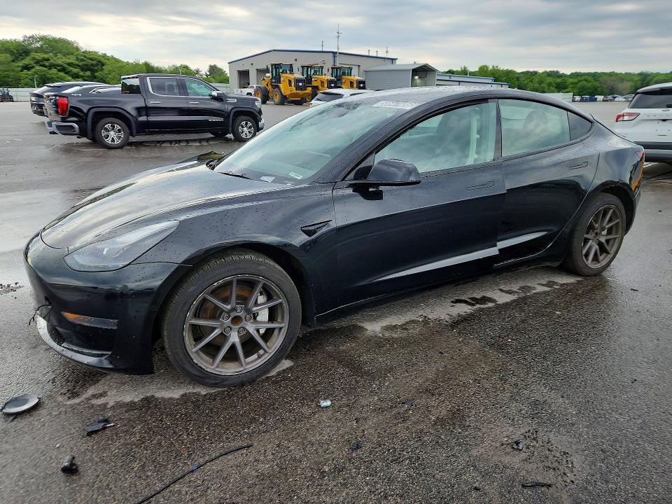 2022 Tesla Model 3 VIN 5YJ3E1EA2NF368484 COPART salvage auction — FRONT END, Fl - Certificate Of Title, sold $8,000 on 2026-07-06 (photo 1)