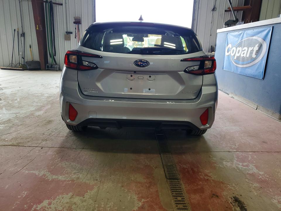 2025 Subaru Impreza VIN JF1GUABC6S8254449 COPART salvage auction — HAIL, Ny - Mv-907A Salvage Certificate, sold $125 on 2026-07-27 (photo 6)