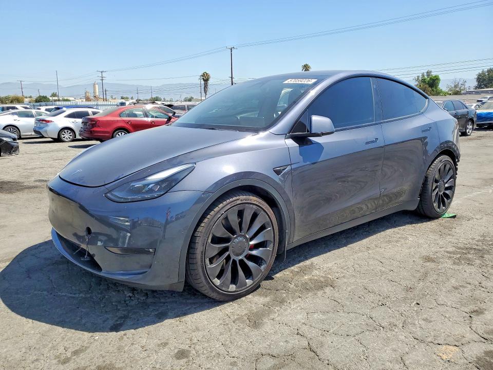 2022 Tesla Model y VIN 7SAYGDEF6NF491365 COPART salvage auction — REAR END, Ca - Salvage Certificate, sold $9,700 on 2026-07-16 (photo 1)