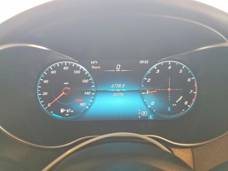 2021 Mercedes-benz C class VIN W1KWF8DB3MR638284 COPART salvage auction — REAR END, Ca - Salvage Certificate, sold $9,800 on 2026-08-17 (photo 9)