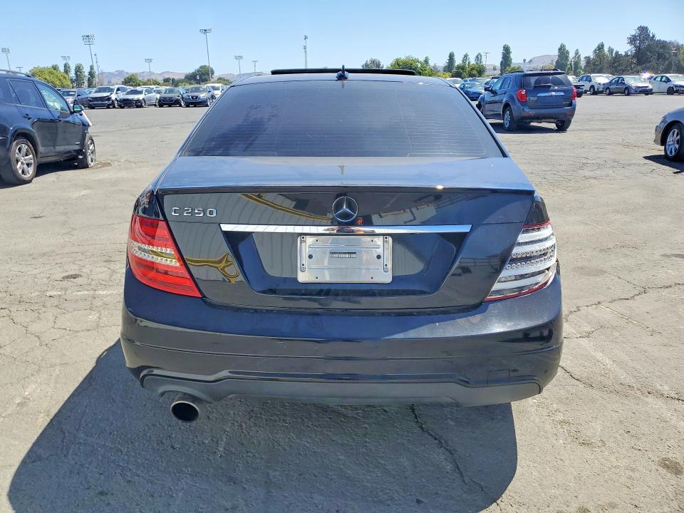 2012 Mercedes-benz C-klasse VIN WDDGF4HB2CR207313 COPART salvage auction — FRONT END, CA - SALVAGE CERTIFICATE, sold $425 on 2026-07-31 (photo 6)