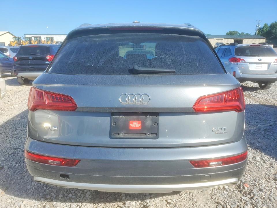 2018 Audi Q5 VIN WA1ANAFY2J2150443 COPART salvage auction — UNDERCARRIAGE, Al - Certificate Of Title, sold $5,200 on 2026-07-09 (photo 6)