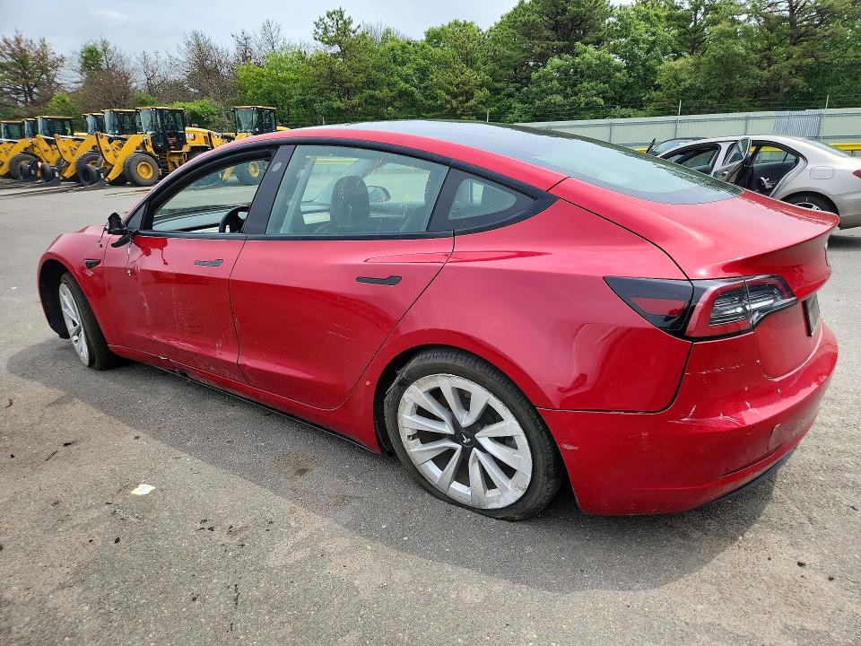 2022 Tesla Model 3 VIN 5YJ3E1EA5NF286054 COPART salvage auction — SIDE, VA - CERT OF TITLE - SALVAGE, sold $3,550 on 2026-07-22 (photo 2)