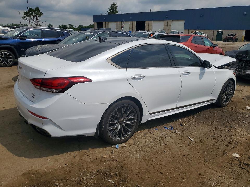 2019 Genesis G80 VIN KMHGN4JEXKU287355 COPART salvage auction — FRONT END, Mi - Certificate Of Title, sold $3,100 on 2026-07-14 (photo 3)
