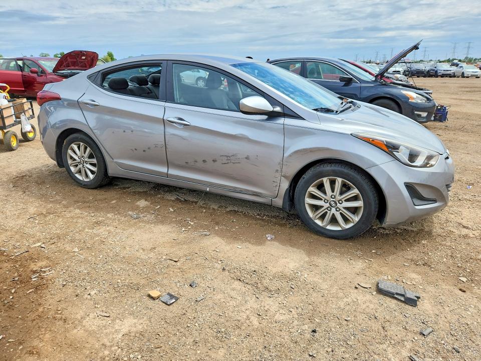 2016 Hyundai VIN KMHDH4AE8GU514754 COPART salvage auction — VANDALISM, Il - Salvage Certificate, sold $1,100 on 2026-07-07 (photo 4)