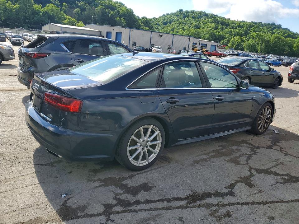 2018 Audi A6 VIN WAUG8AFC0JN056620 COPART salvage auction — FRONT END, Pa - Certificate Of Salvage, sold $7,000 on 2026-07-16 (photo 3)