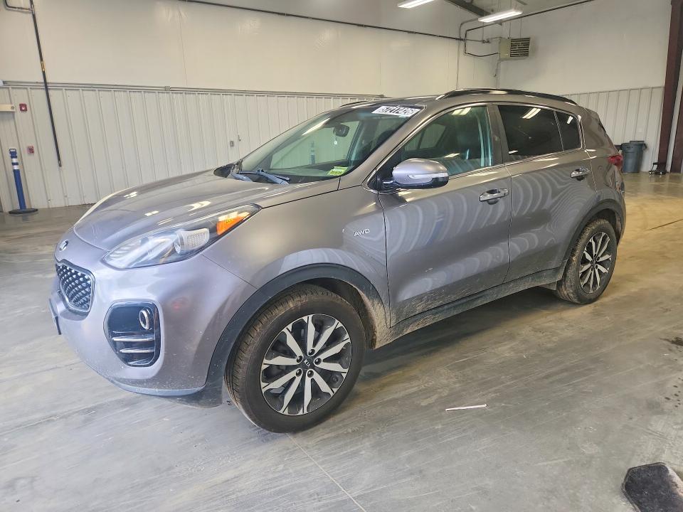 2018 Kia Sportage VIN KNDPNCAC7J7422740 COPART salvage auction — FRONT END, WV - CERTIFICATE OF TITLE, sold $3,500 on 2026-08-02 (photo 1)
