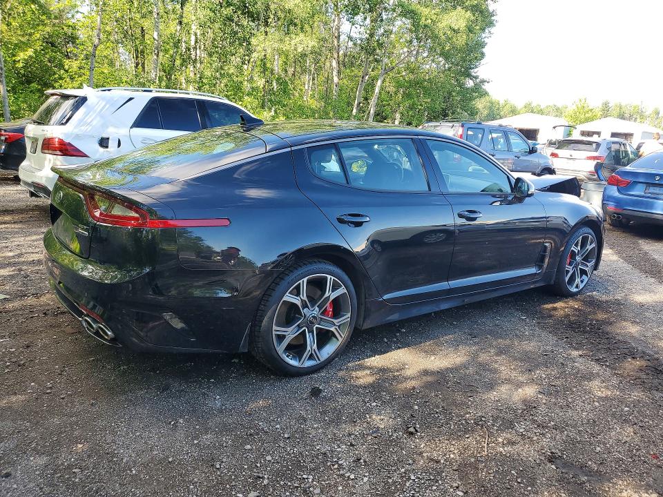 2019 Kia Stinger VIN KNAE55LC0K6068399 COPART salvage auction — FRONT END, On - Permit Salvage, sold $7,300 on 2026-07-30 (photo 3)