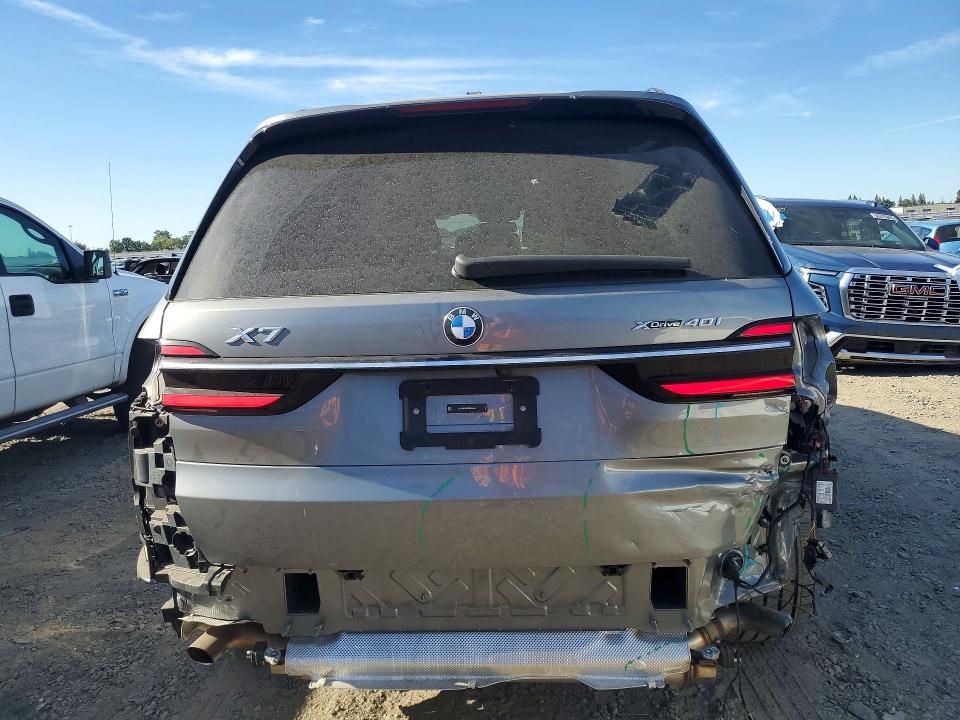 2024 BMW X7 VIN 5UX23EM03R9U54435 COPART salvage auction — REAR END, CA - SALVAGE CERTIFICATE, sold $45,750 on 2026-07-28 (photo 6)