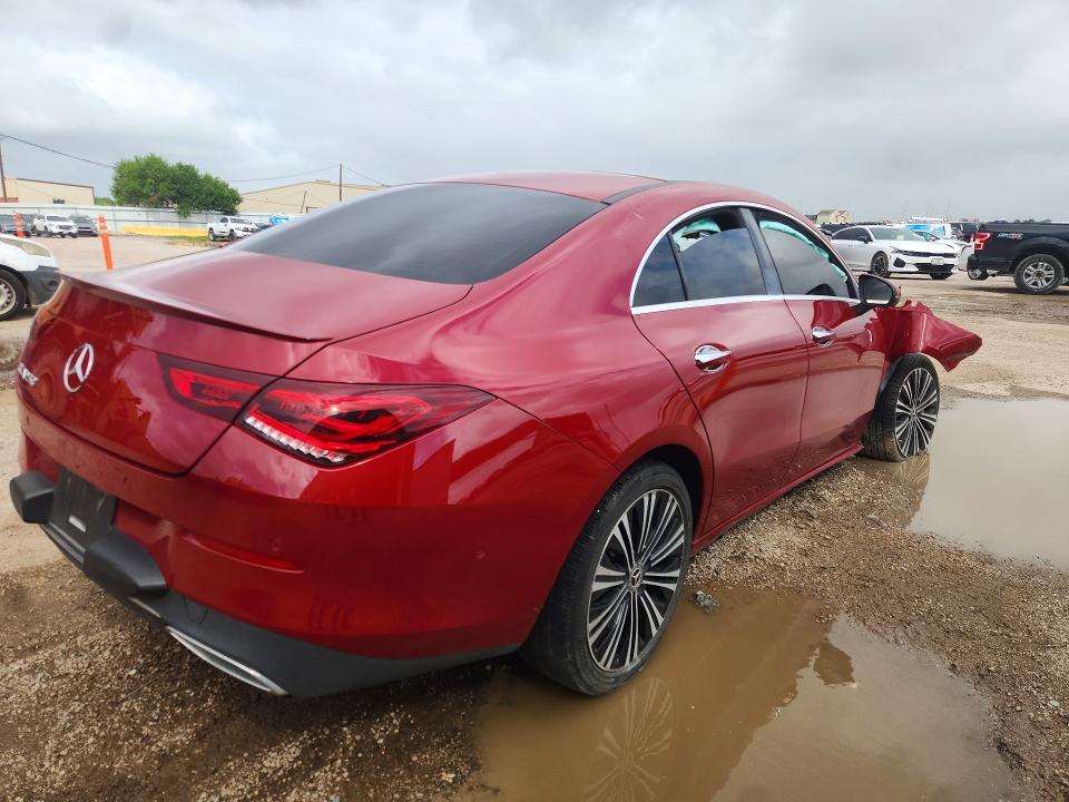 2021 Mercedes-benz Cla-class VIN W1K5J4GB7MN225094 COPART salvage auction — FRONT END, TX - CERTIFICATE OF TITLE, sold $950 on 2026-07-23 (photo 3)