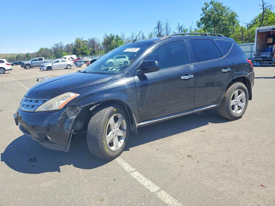 2003 Nissan Murano VIN JN8AZ08W53W207556 COPART salvage auction — FRONT END, Ny - Mv-907A Salvage Certificate, sold $425 on 2026-07-08 (photo 1)