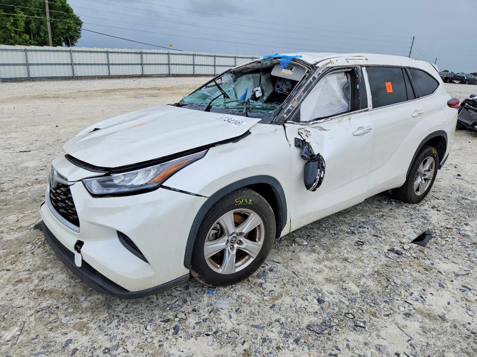 2020 Toyota Highlander VIN 5TDCZRAH3LS028789 COPART salvage auction — ROLLOVER, GA - CERT OF TITLE-SALVAGE, sold $5,800 on 2026-08-29 (photo 1)