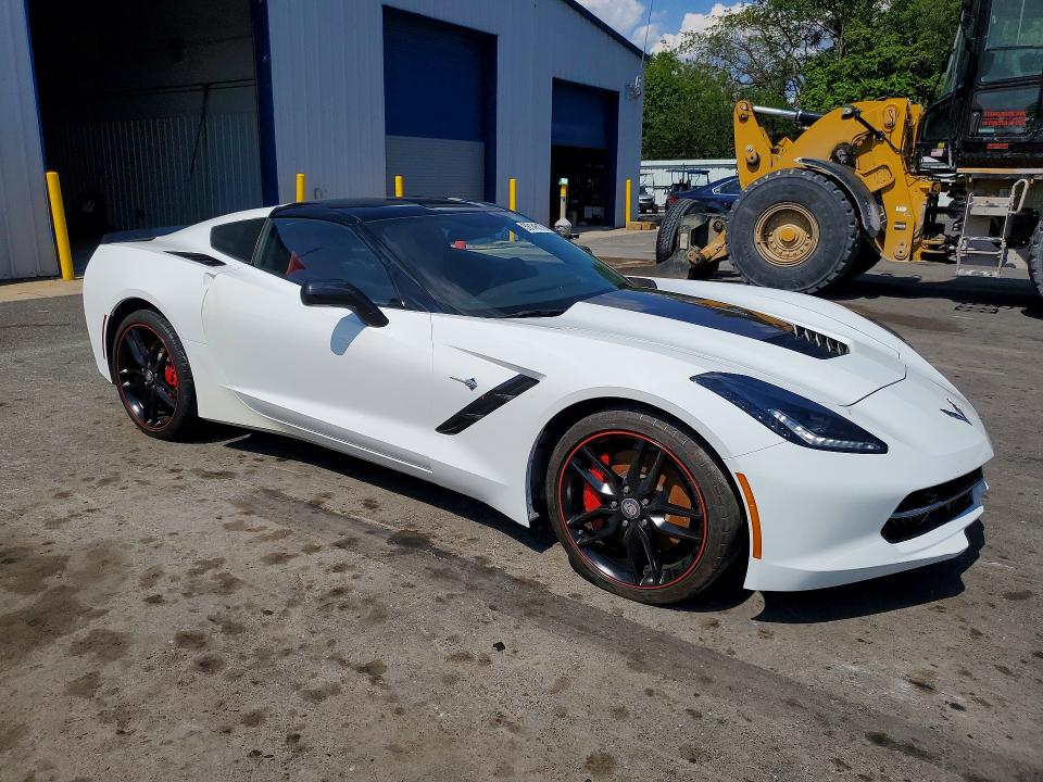 2017 Chevrolet Corvette stingray VIN 1G1YJ2D78H5107338 COPART salvage auction — WATER/FLOOD, Fl - Cert Of Title-Slvg Rebld Flood (P), sold $23,300 on 2026-07-07 (photo 4)