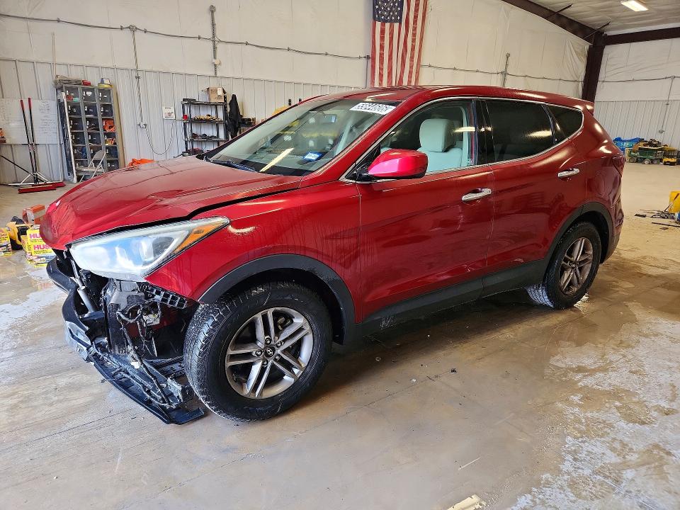 2017 Hyundai Santa fe VIN 5XYZT3LB9HG428796 COPART salvage auction — FRONT END, Tx - Certificate Of Title, sold $2,200 on 2026-07-07 (photo 1)