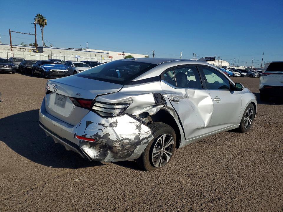 2021 Nissan Sentra VIN 3N1AB8CV9MY238531 COPART salvage auction — REAR END, Az - Cert Of Title - Salvage, sold $1,650 on 2026-08-03 (photo 3)