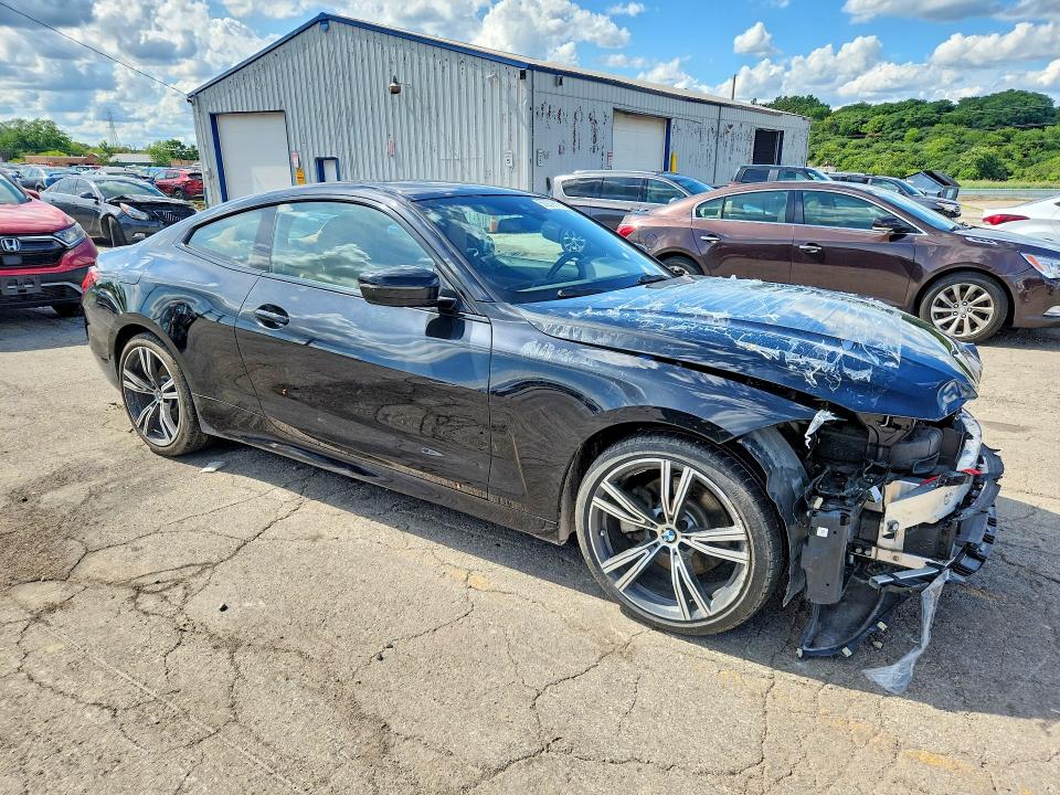 2022 BMW 4er VIN WBA73AP08NCJ27177 COPART salvage auction — FRONT END, Il - Salvage Certificate, sold $14,900 on 2026-07-29 (photo 4)